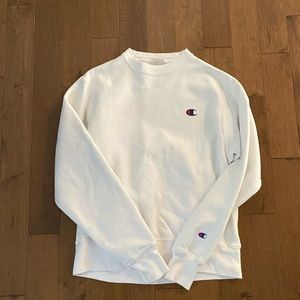 white champion crewneck